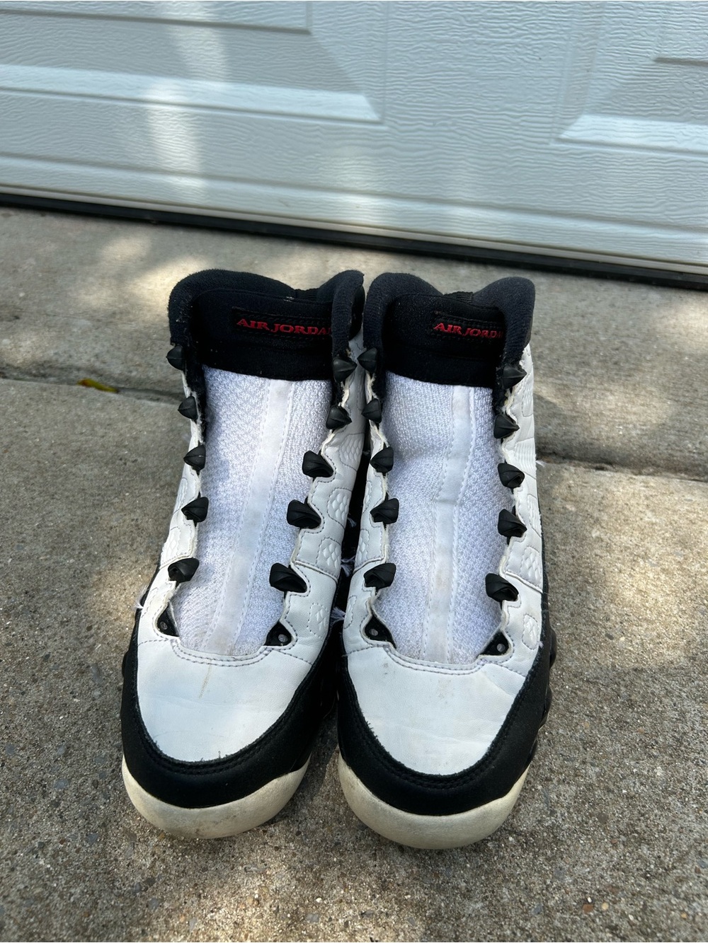 Jordan Kids White and Black High-Top Sneakers